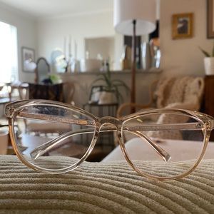 Translucent cat eye frames